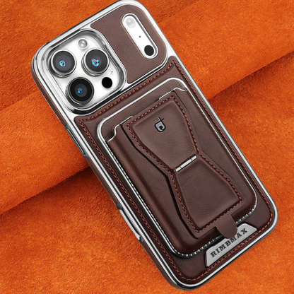 Leather iPhone Case With Magnetic Card Holder  | PE260083