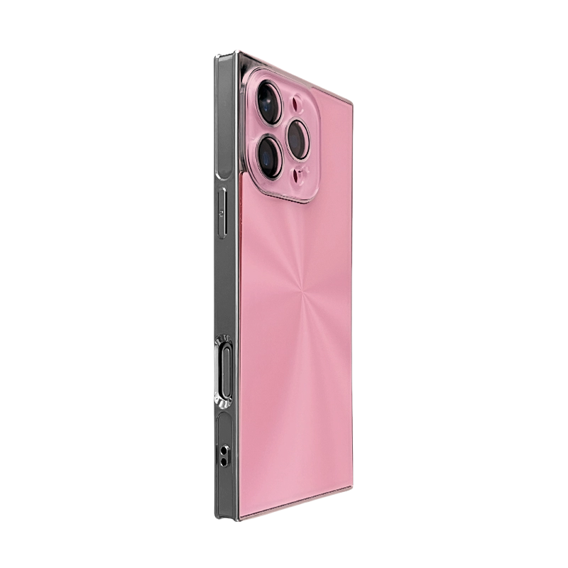 YUNKEY Square Aurora Shine Electroplated iPhone Case