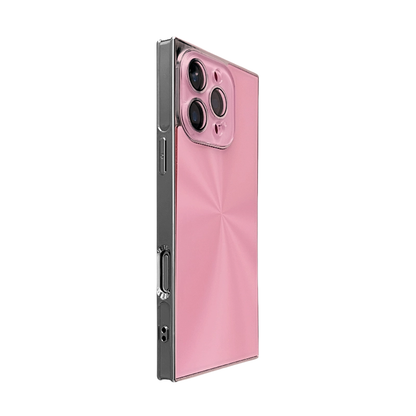 YUNKEY Square Aurora Shine Electroplated iPhone Case