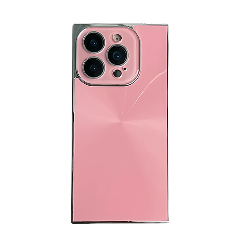YUNKEY Square Aurora Shine Electroplated iPhone Case