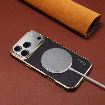 Luxury Leather iPhone Case–Sleek Design （Black）  | PE260042