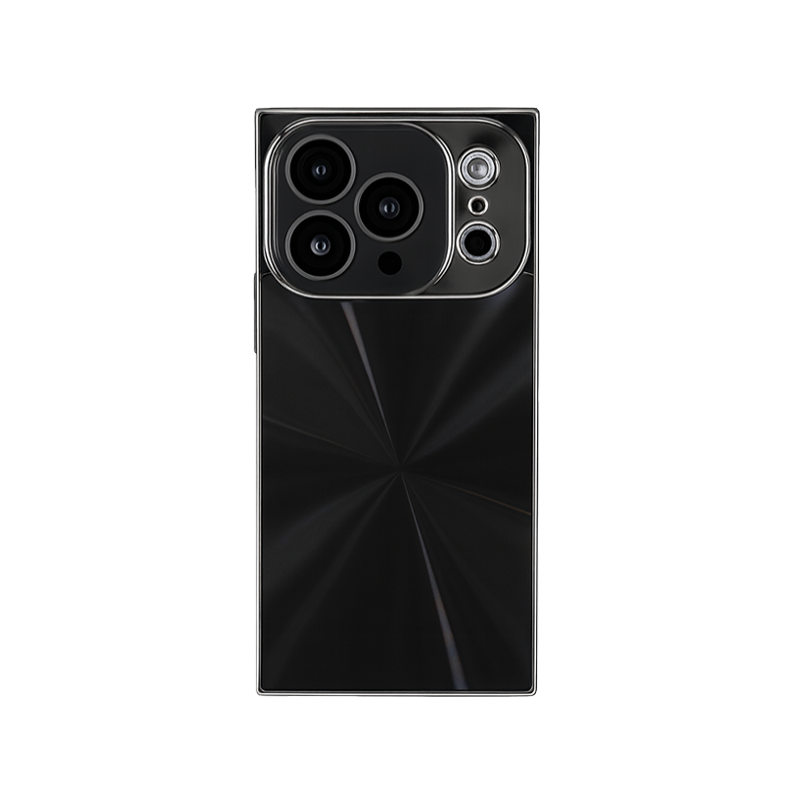 YUNKEY Square Aurora Shine Electroplated iPhone Case