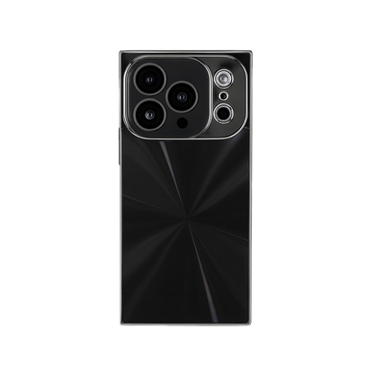 YUNKEY Square Aurora Shine Electroplated iPhone Case