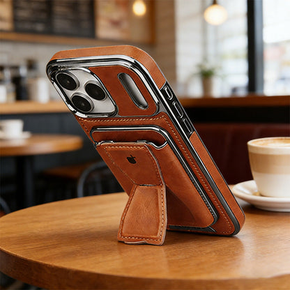 Yunkey Leather Phone Case With Card Holder For iPhone