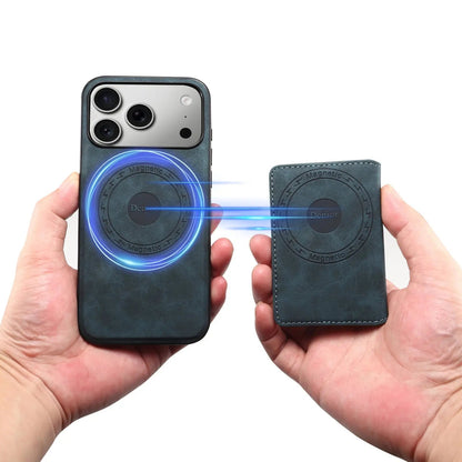 iPhone Case With Card Holder ,MagSafe Magnetic Wallet– Blue | PE260068