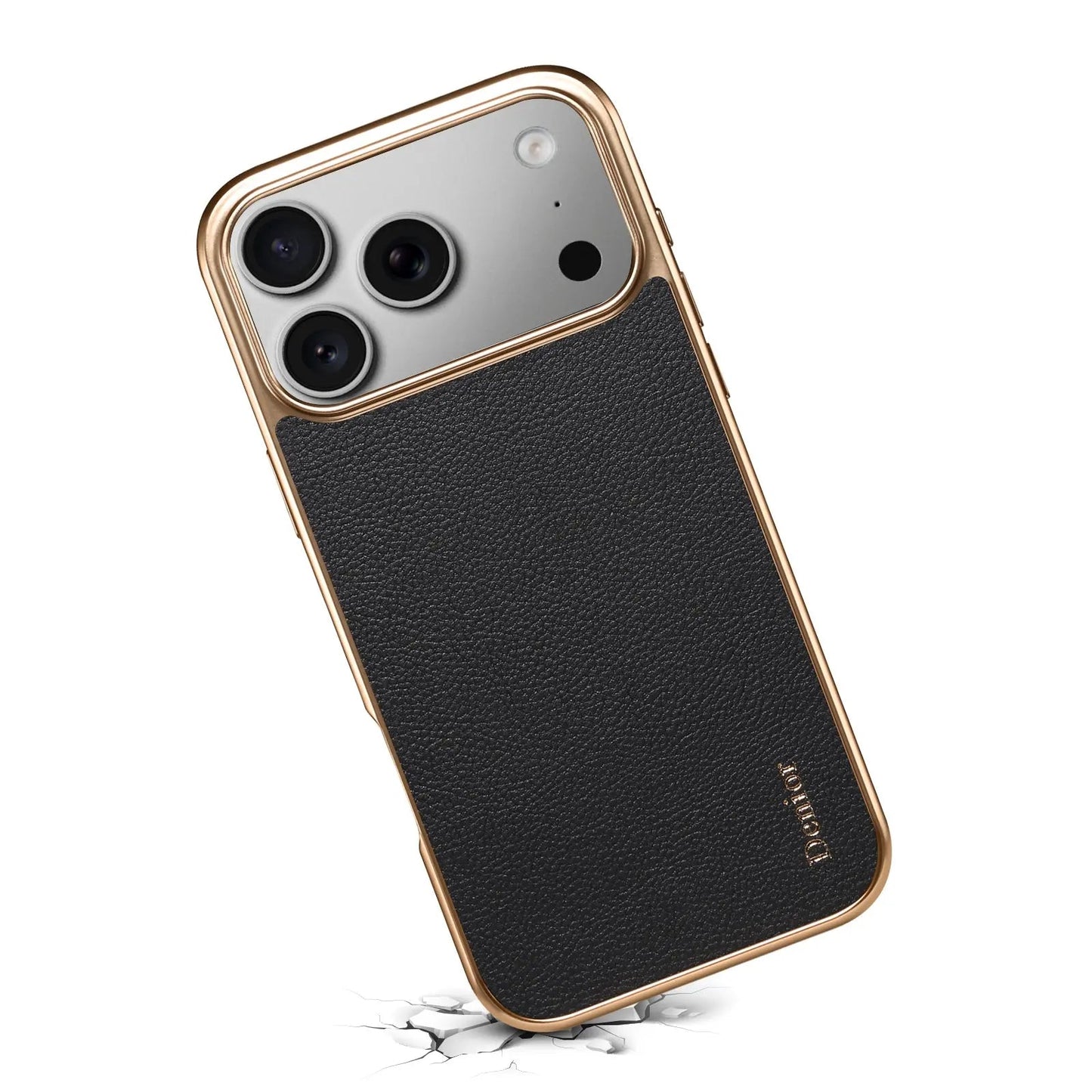 Luxury Leather iPhone Case–Sleek Design （Black）  | PE260042
