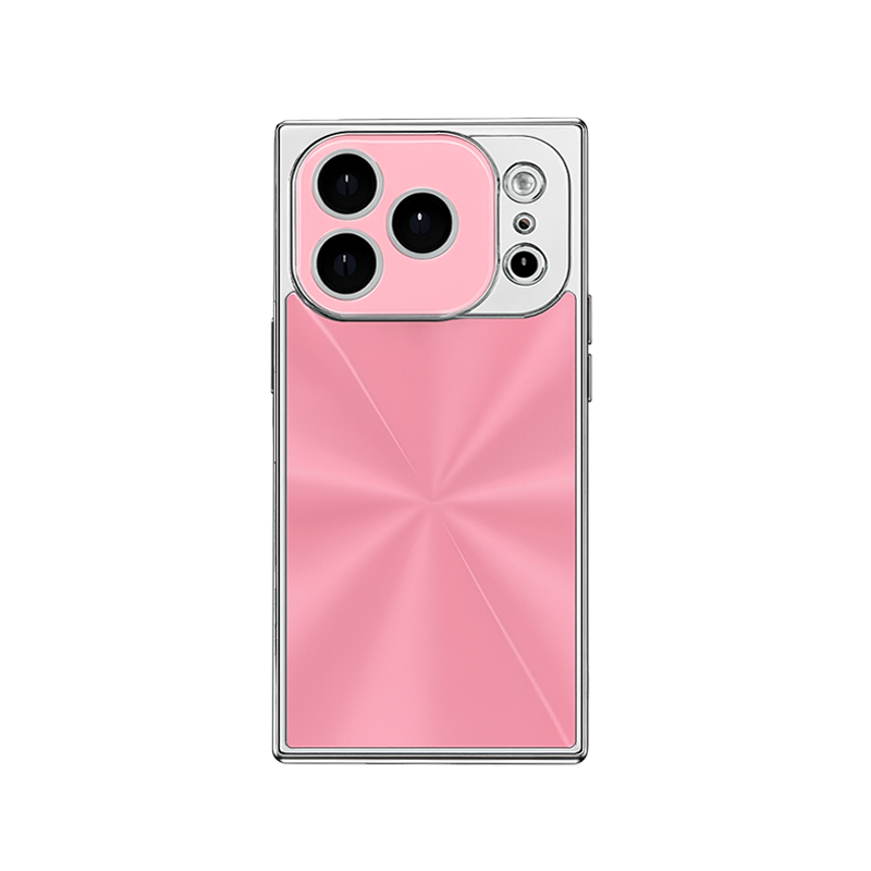 YUNKEY Square Aurora Shine Electroplated iPhone Case