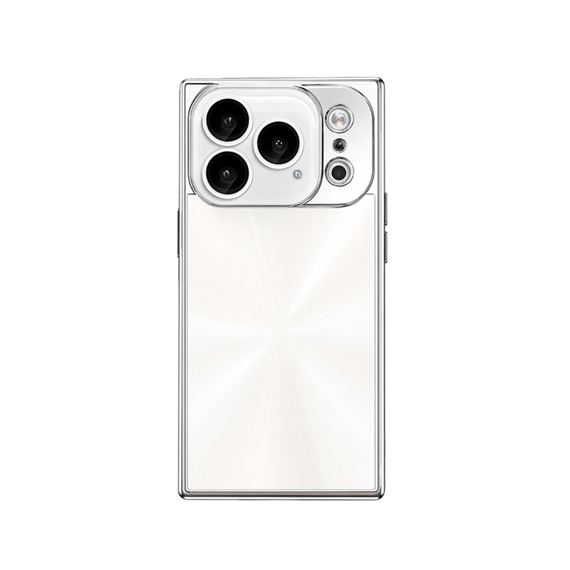 YUNKEY Square Aurora Shine Electroplated iPhone Case