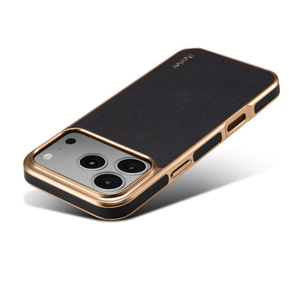 Luxury Leather iPhone Case–Sleek Design （Black）  | PE260042