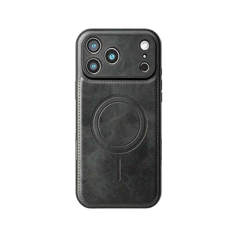 Leather Magsafe iPhone Case For iPhone 17 Series Coffee | PE260082