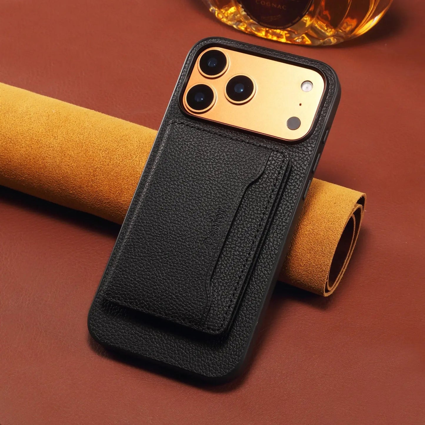 MagSafe Phone Case With Card Holder For iPhone 12–17 Series (Black)  | PE260077