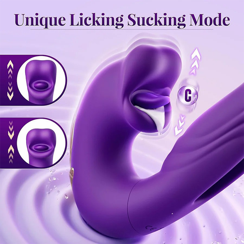 💋 2026 Upgraded 4-in-1 Flapping & Licking Vibrator