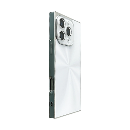 YUNKEY Square Aurora Shine Electroplated iPhone Case