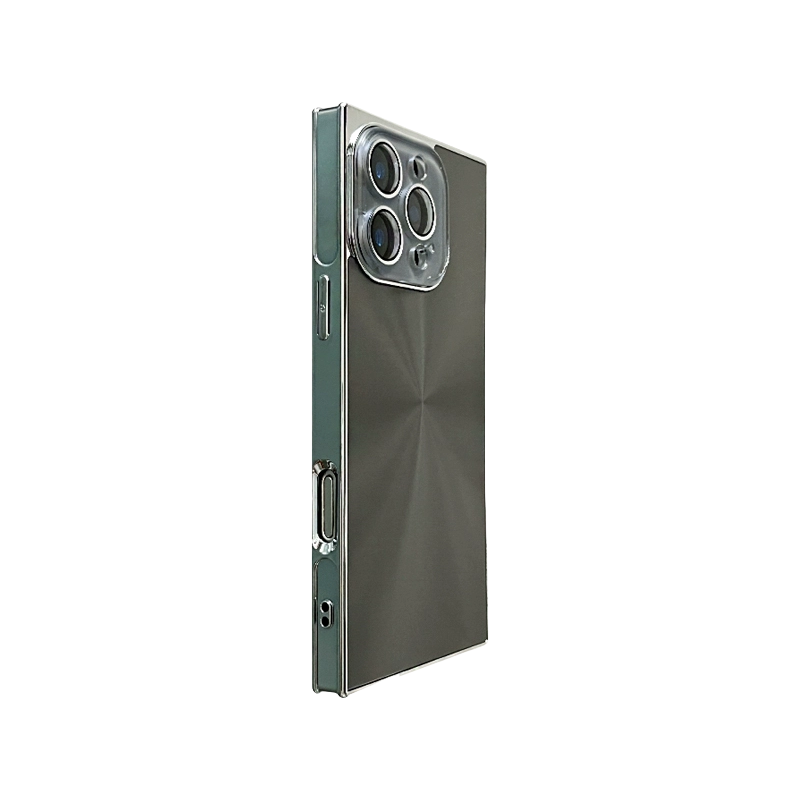YUNKEY Square Aurora Shine Electroplated iPhone Case