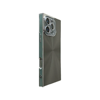 YUNKEY Square Aurora Shine Electroplated iPhone Case