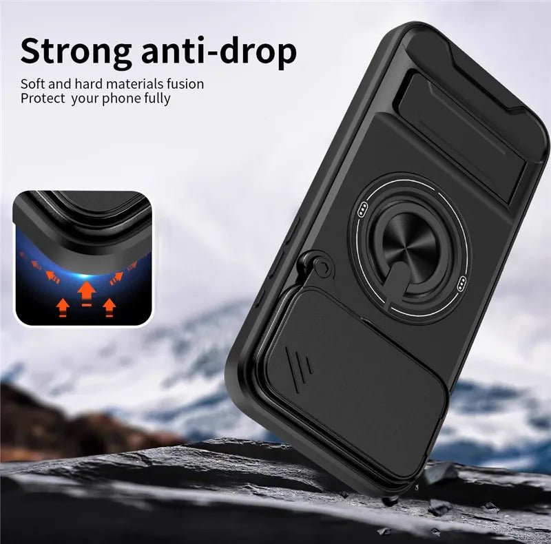 📱Ultimate Mecha Armor Magnetic Case | Military-Grade Protection & Camera Cover