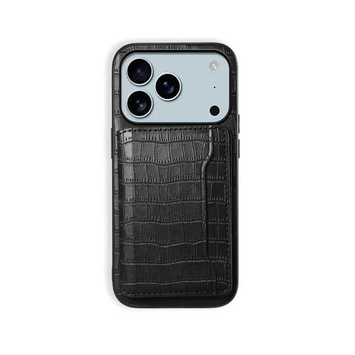 Wallet Phone Case With Card Holder for iPhone Black | PE260065