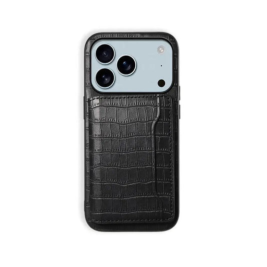 Wallet Phone Case With Card Holder for iPhone Black | PE260065