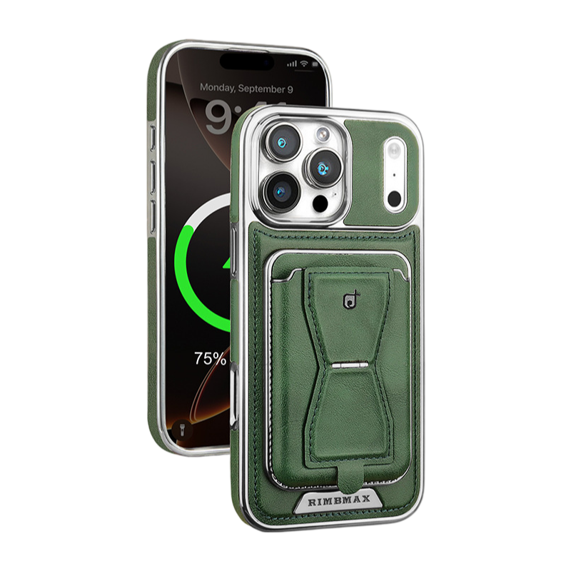 Yunkey Leather Phone Case With Card Holder For iPhone