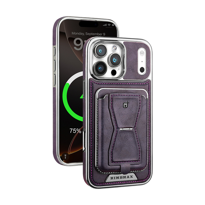 Yunkey Leather Phone Case With Card Holder For iPhone