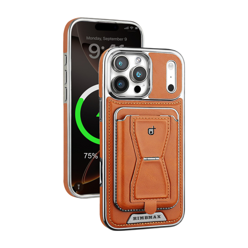 Yunkey Leather Phone Case With Card Holder For iPhone