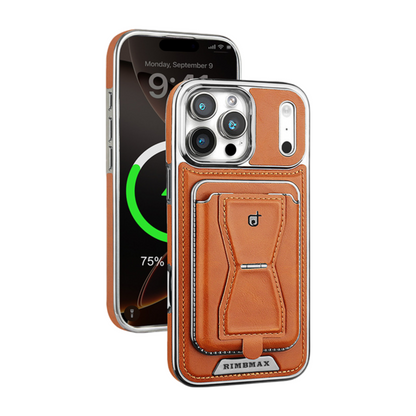 Yunkey Leather Phone Case With Card Holder For iPhone