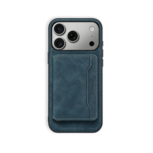 iPhone Case With Card Holder ,MagSafe Magnetic Wallet– Blue | PE260068