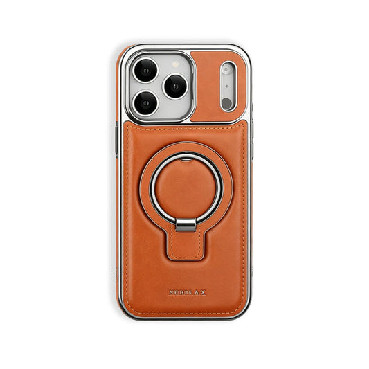 Leather Magsafe iPhone Case With Stand  For iPhone 17 Series Brown | PE260079