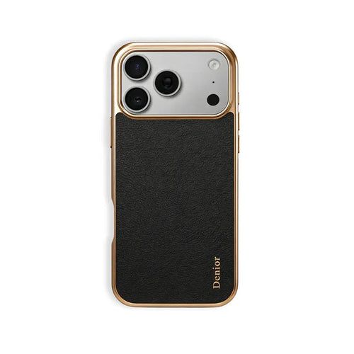 Luxury Leather iPhone Case–Sleek Design （Black）  | PE260042