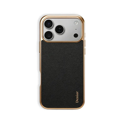 Luxury Leather iPhone Case–Sleek Design （Black）  | PE260042