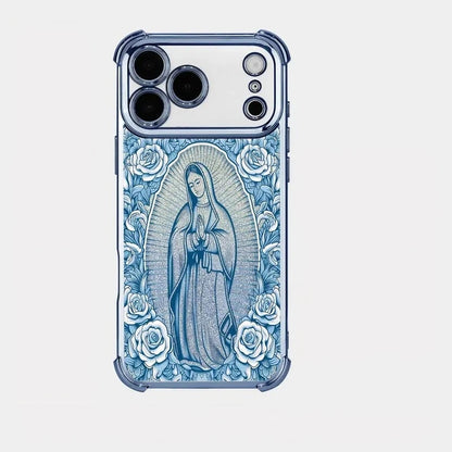 Our Lady of Guadalupe Rose Pattern phone Case  Fits iPhone 18/17/16/15/14/13