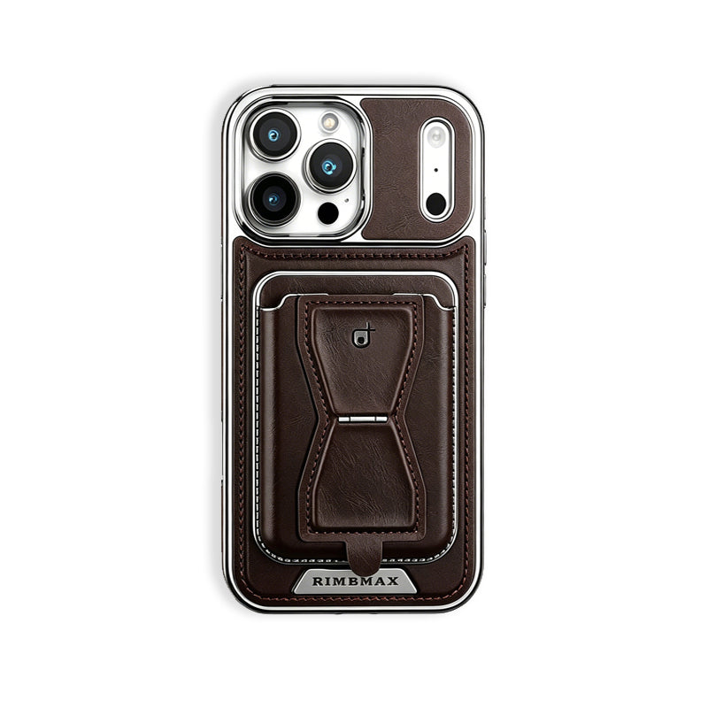 Leather iPhone Case With Magnetic Card Holder  | PE260083