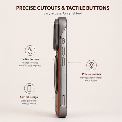 YUNKEY iPhone Semi-Enclosed Magnetic Phone Case with Rotating Stand