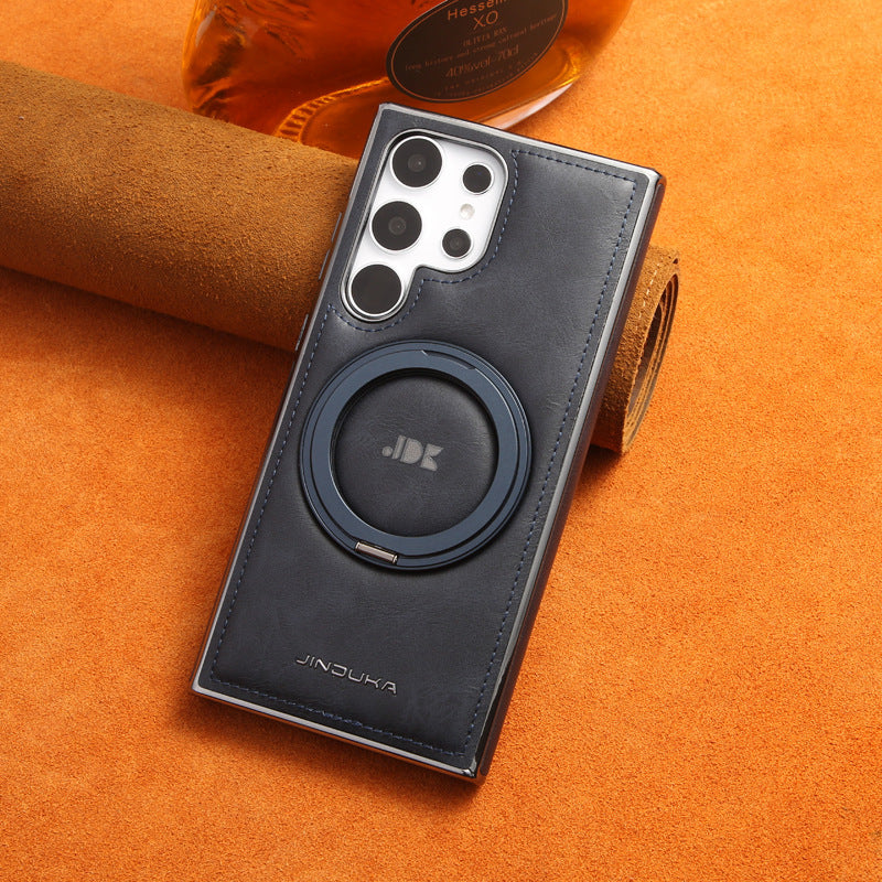 YUNKEY Samsung 360° Rotating Stand Leather Case with MagSafe