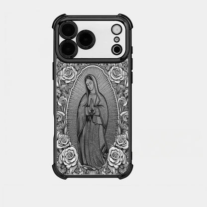 Our Lady of Guadalupe Rose Pattern phone Case  Fits iPhone 18/17/16/15/14/13
