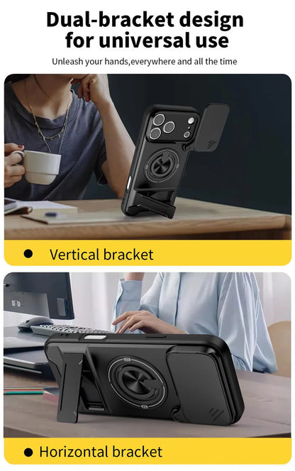 📱Ultimate Mecha Armor Magnetic Case | Military-Grade Protection & Camera Cover